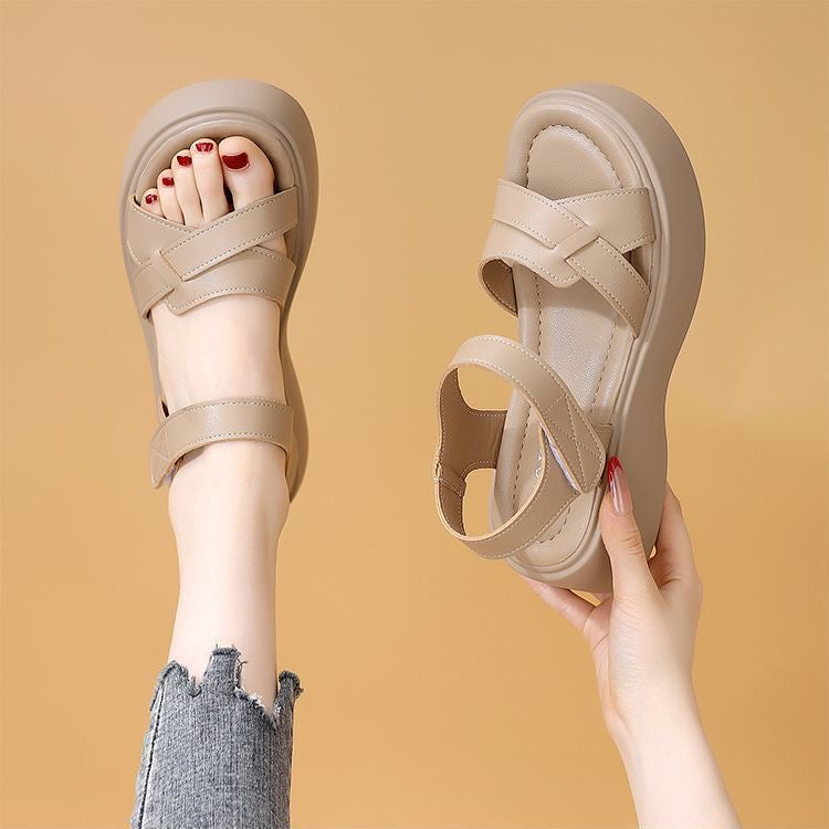 Sandalias Ortopédicas Cuero Suave Travesía Serena Horizonte, Comodidad Antideslizante Todo el Día