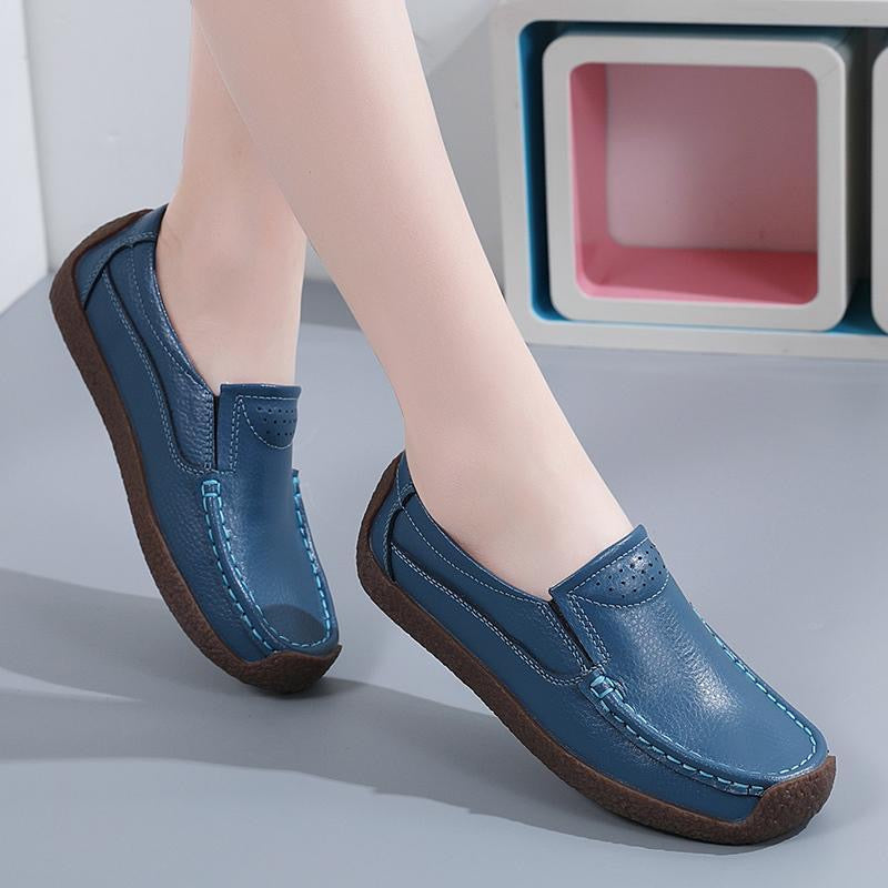 Zapatos Planos Cuero Suave Aura Bosque Armonía, Comodidad Superior Todo el Día