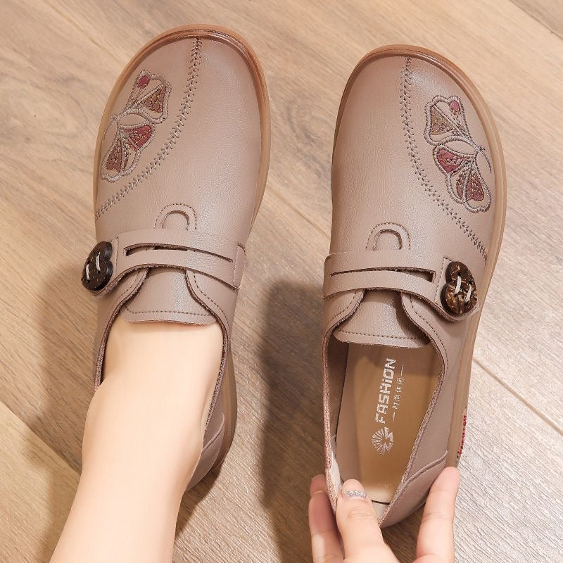 Zapatos Planos Cuero Suave Horizonte Serenidad Íntegro, Confort y Estabilidad para Todo el Día