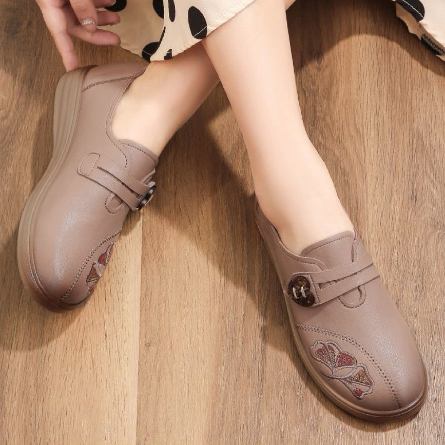 Zapatos Planos Cuero Suave Horizonte Serenidad Íntegro, Confort y Estabilidad para Todo el Día