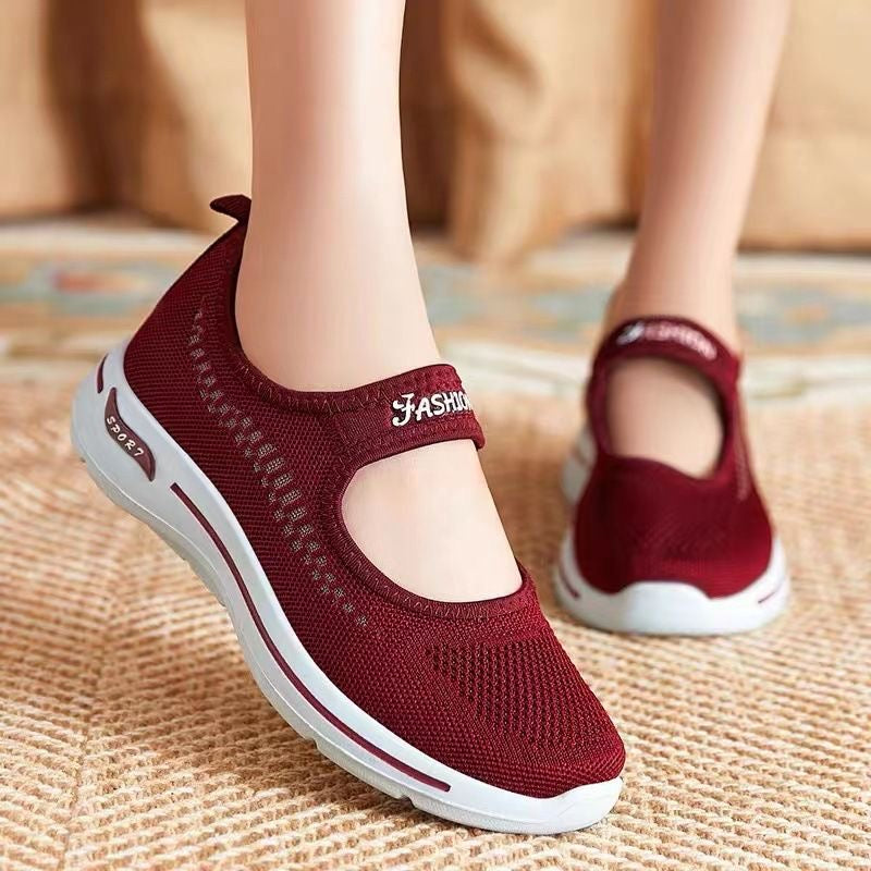 Zapatillas Antideslizantes Tejido Transpirable Equilibrio Brisa Camino, Comodidad y Estilo Todo el Día