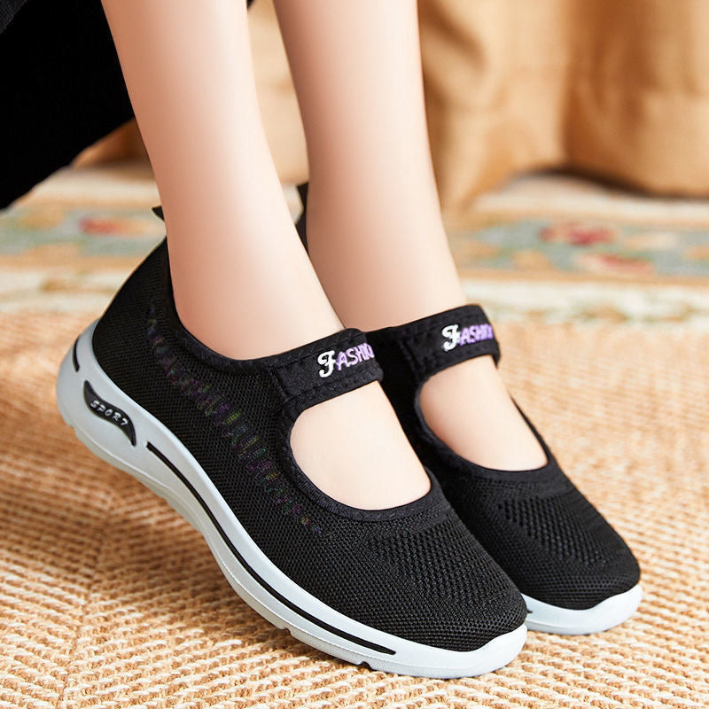 Zapatillas Antideslizantes Tejido Transpirable Equilibrio Brisa Camino, Comodidad y Estilo Todo el Día