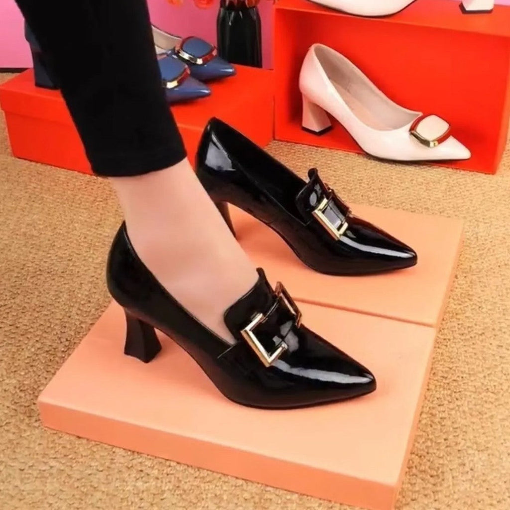 Tacones Altos Cuero Suave Aurora Vitalidad Íntegra, Confort y Estilo Todo el Día