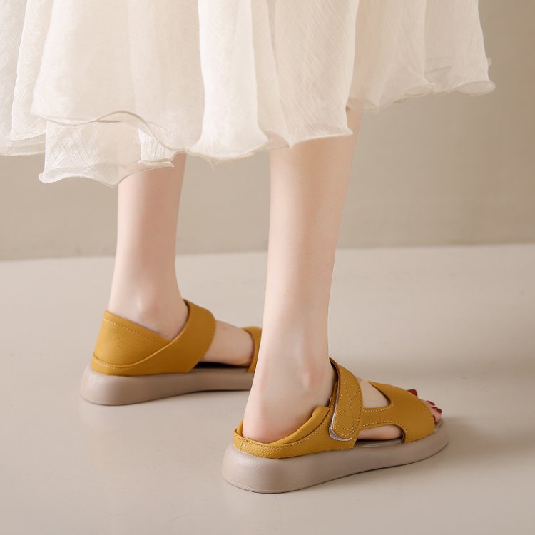 Sandalias de Tacón Suela Antideslizante Aura Horizonte Serenidad, Estilo y Confort para Cada Paso