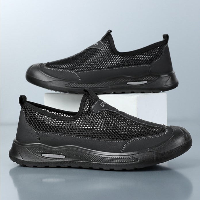 Zapatos de malla transpirables de verano para hombre.