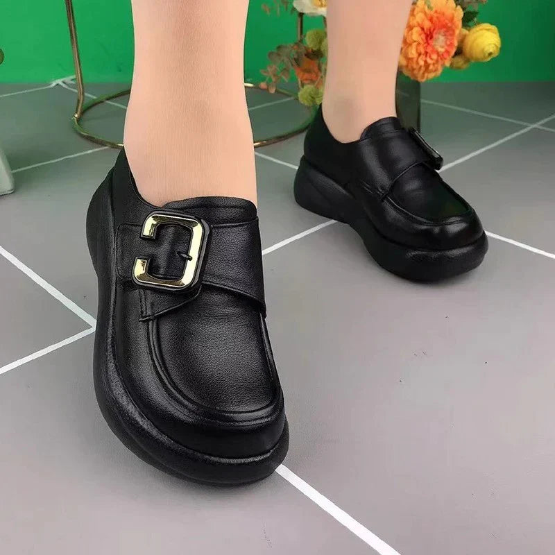 Mocassines Ortopédicos Cuero Suave Aura Camino Serenidad, Máximo Confort Sin Dolor