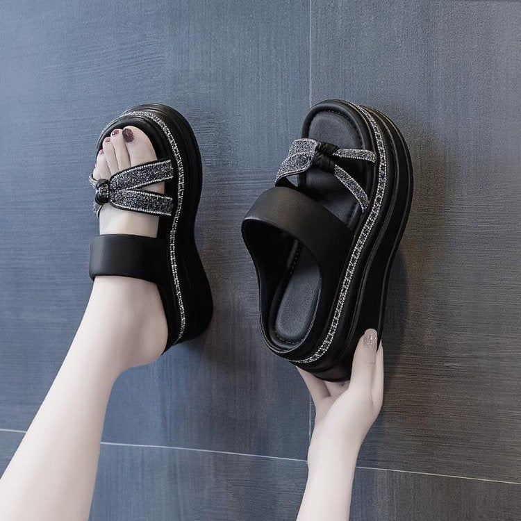 Sandalias de Tacón Plataforma Ergonómica Prisma Serenidad Atlántico, Elevación Sin Dolor Todo el Día