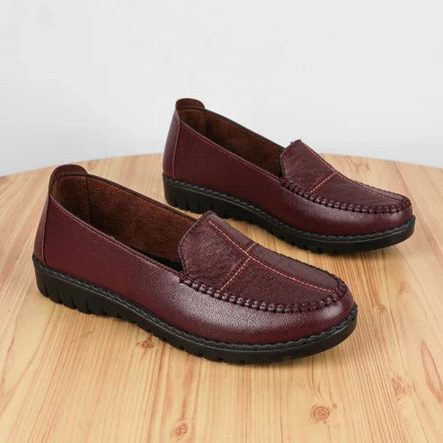 Mocassines Elegantes Cuero Suave Aura Bosque Serenidad, Máximo Confort y Estilo Todo el Día