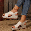 Sandalias de Plataforma Cuero Suave Aura Horizonte Íntegro, Postura Mejorada y Comodidad Todo el Día