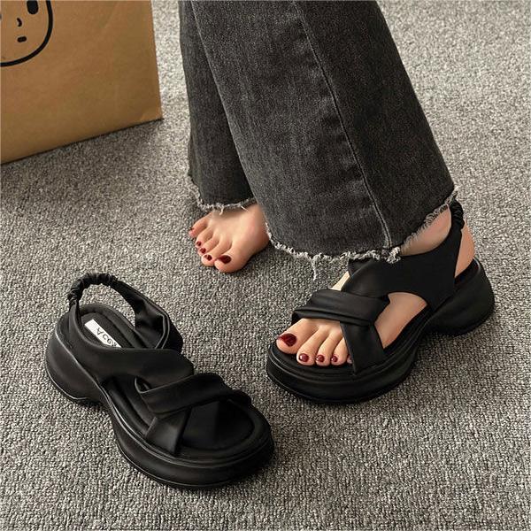 Sandalias Planas Plataforma Suave Horizonte Selva Íntegro, Comodidad y Estilo sin Esfuerzo