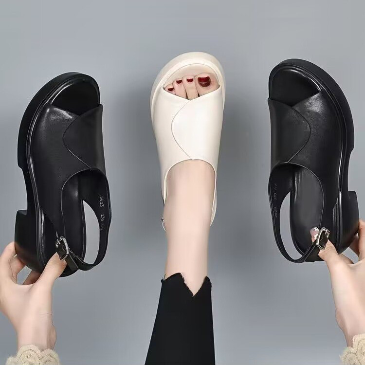 Sandalias de Cuña Espuma Viscoelástica Travesía Serenidad Urban, Comodidad Sin Dolor Todo el Día