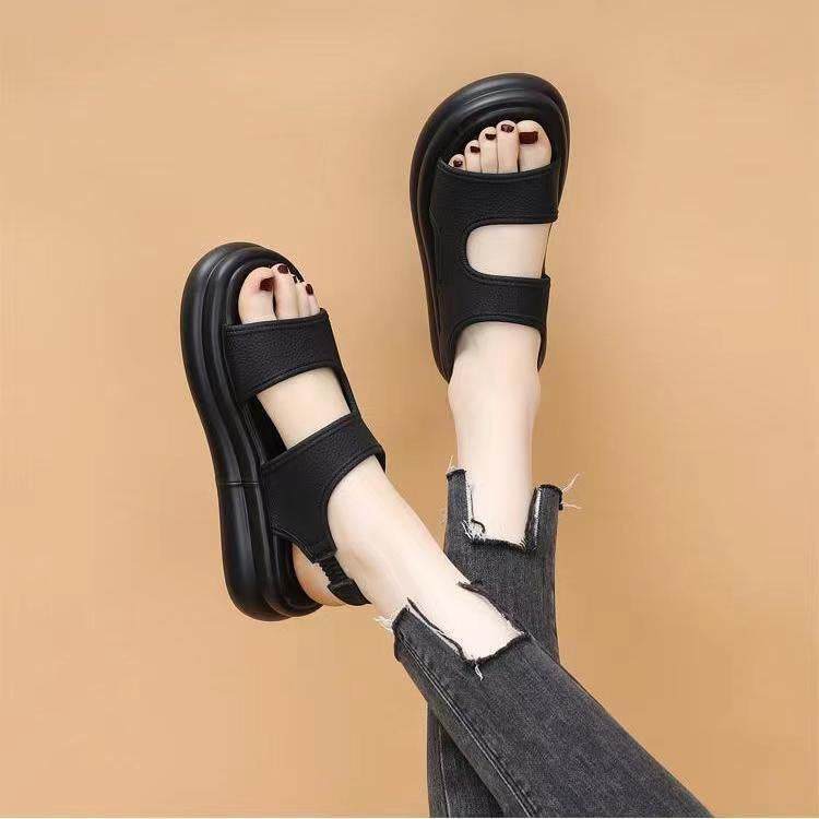 Sandalias Deportivas Cuero Suave Horizonte Vitalidad Estilo, Postura Mejorada sin Dolor