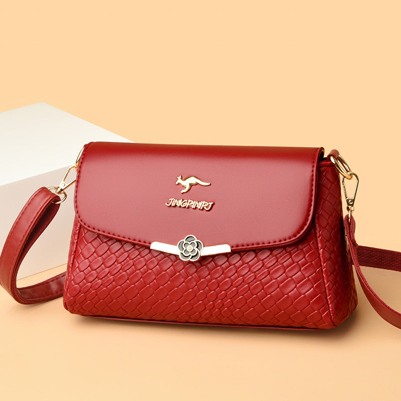 Bolso de Hombro Acabado Brillante Aura Flor Selene, Elegancia y Gran Capacidad Siempre Contigo