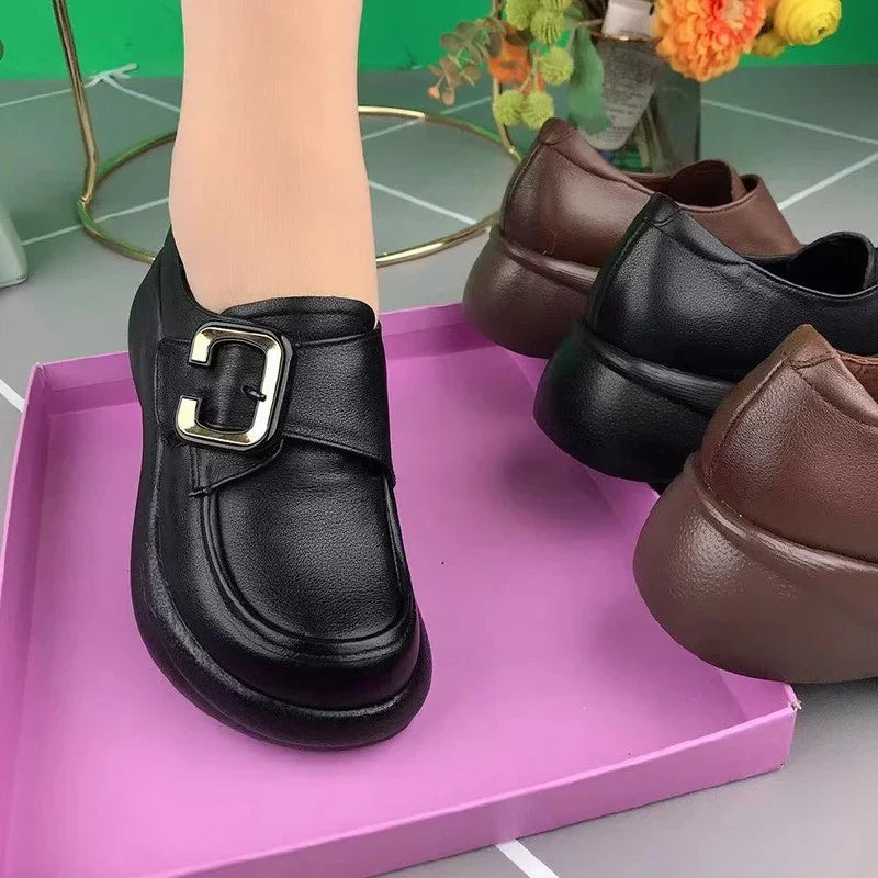 Mocassines Ortopédicos Cuero Suave Aura Camino Serenidad, Máximo Confort Sin Dolor