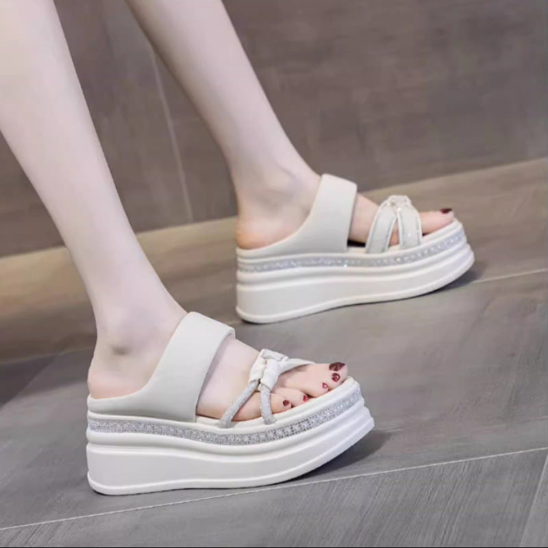 Sandalias de Tacón Plataforma Ergonómica Prisma Serenidad Atlántico, Elevación Sin Dolor Todo el Día