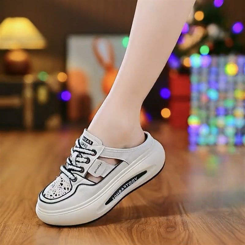 Pantuflas Cerradas Suela Gruesa Aura Jazz Serenidad, Confort Absoluto Todo el Día