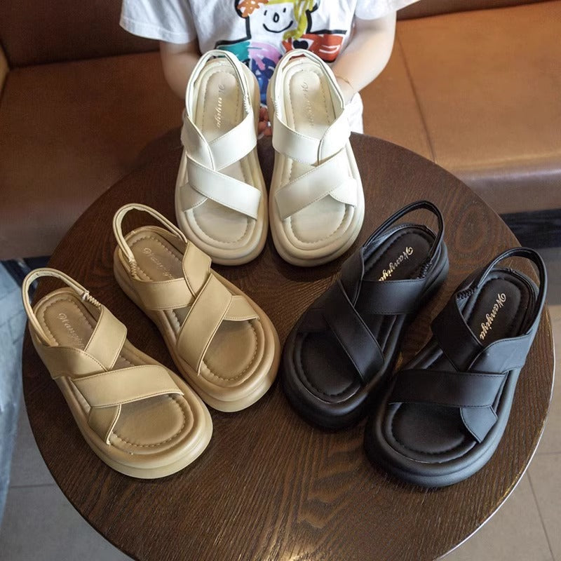 Sandalias de Plataforma Suela Antideslizante Brisa Selene Horizonte, Estilo y Seguridad Todo el Día