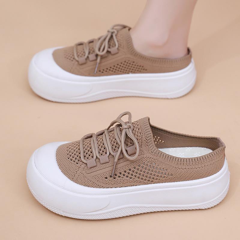 Sandalias Planas Tejido Transpirable Aura Camino Zen, Comodidad Ortopédica y Estilo Sin Esfuerzo