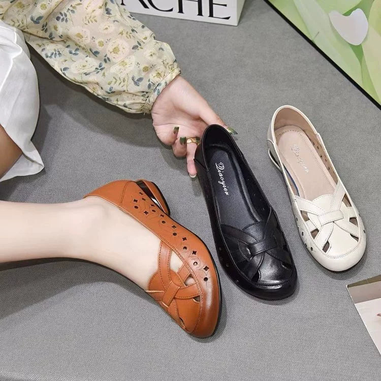 Zapato Ortopédico Cuero Suave Aura Camino Serenidad, Alivio Inmediato y Postura Saludable