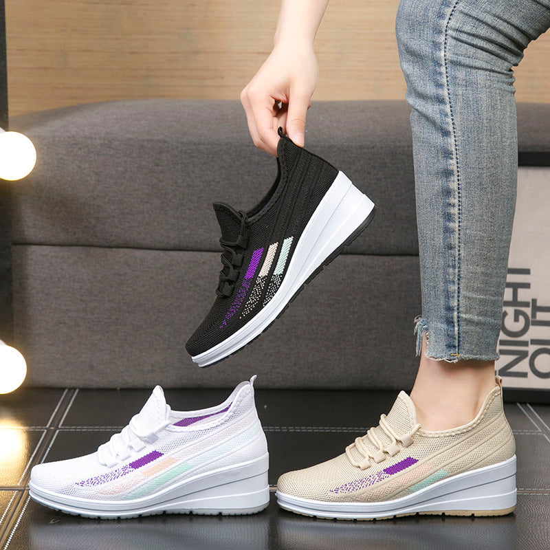 Zapatillas Deportivas Tejido Transpirable Esencia Cumbre Armonía, Alivio Total para Pies y Espalda