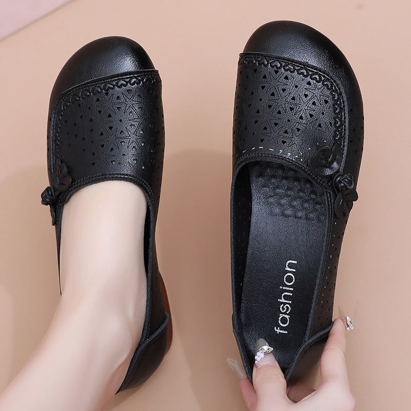 Sandalias Planas Cuero Suave Travesía Calma Horizonte, Comodidad Anatómica Todo el Día