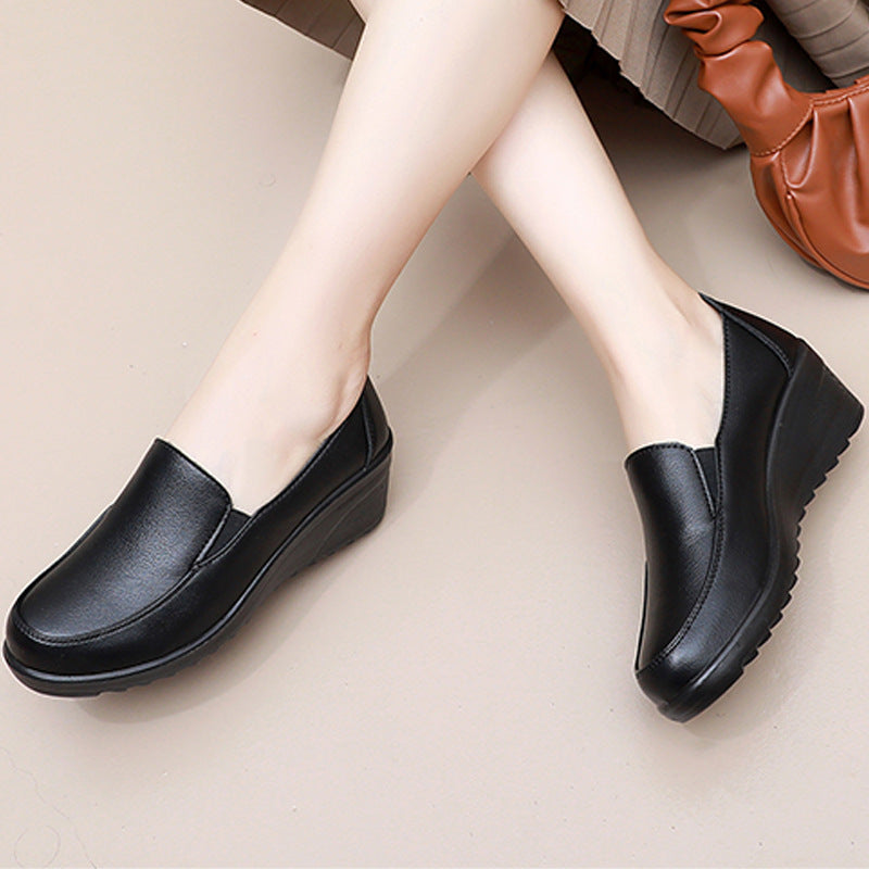 Zapato Ortopédico Cuero Suave Travesía Armonía Vitalidad, Confort Superior para Uso Diario