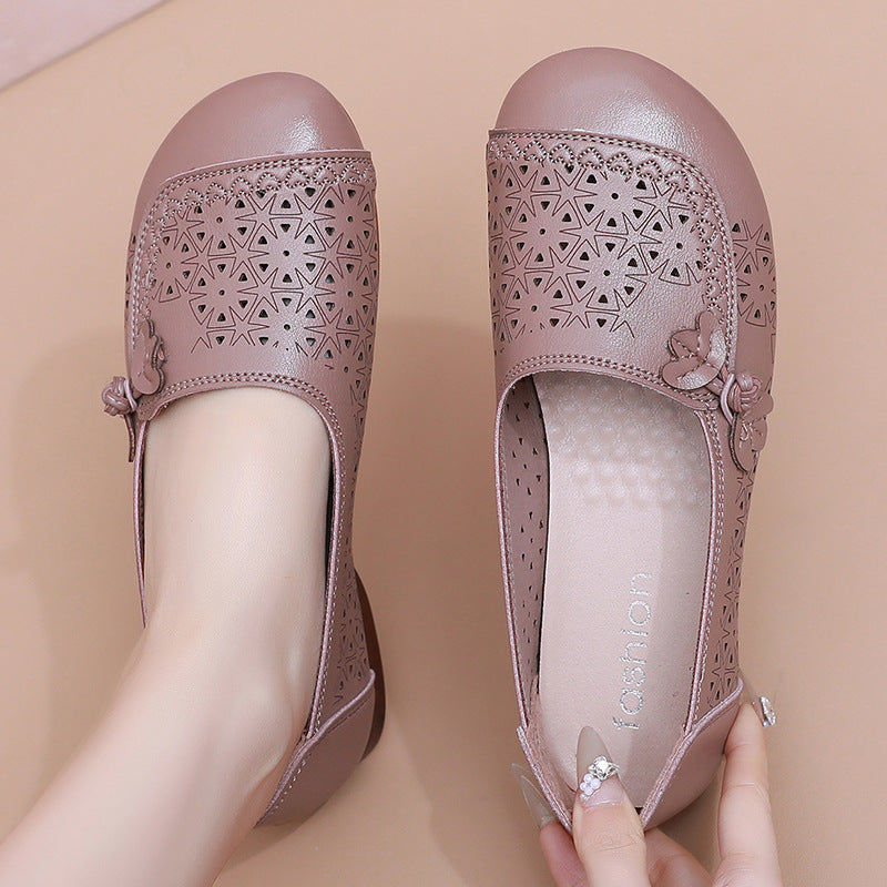 Sandalias Planas Cuero Suave Travesía Calma Horizonte, Comodidad Anatómica Todo el Día