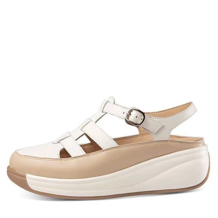 Sandalias Ortopédicas Cuero Genuino Serenidad Bosque Línea, Alivio y Elegancia Todo el Día