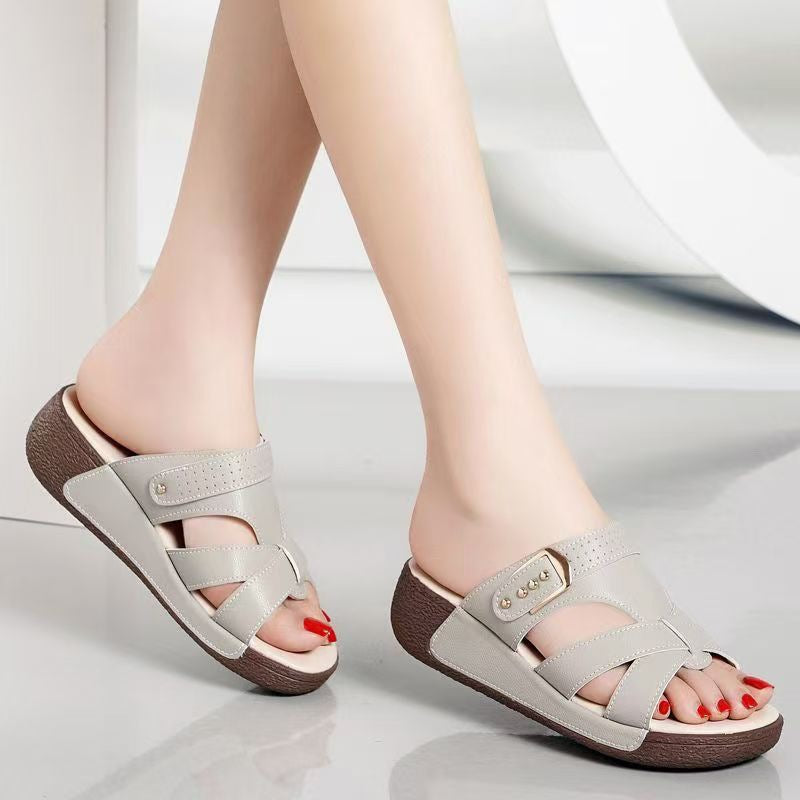 Sandalias Ortopédicas Cuero Suave Horizonte Gaia Equilibrio, Corrección Postural y Confort Todo el Día