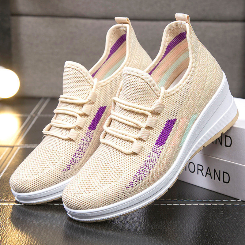 Zapatillas Deportivas Tejido Transpirable Esencia Cumbre Armonía, Alivio Total para Pies y Espalda