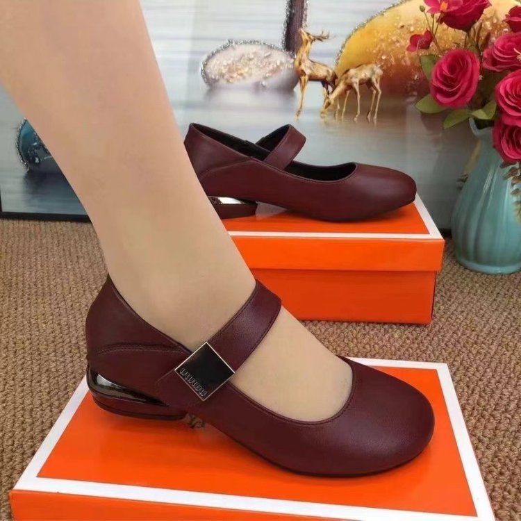 Zapato Plano Cuero Suave Aura Camino Serenidad, Comodidad Superior Todo el Día