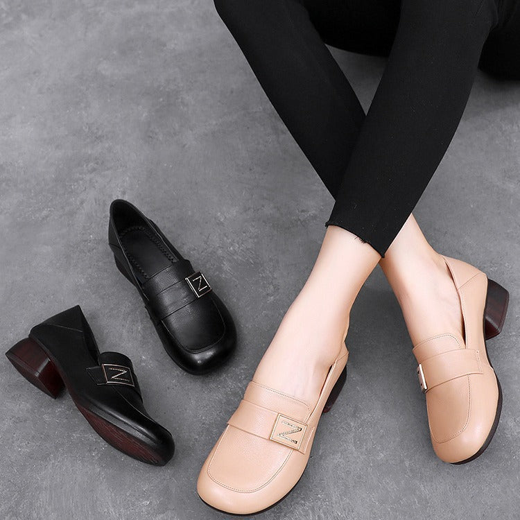 Mocassines Ortopédicos Cuero Suave Clásico Horizonte Serenidad, Confort Absoluto Todo el Día