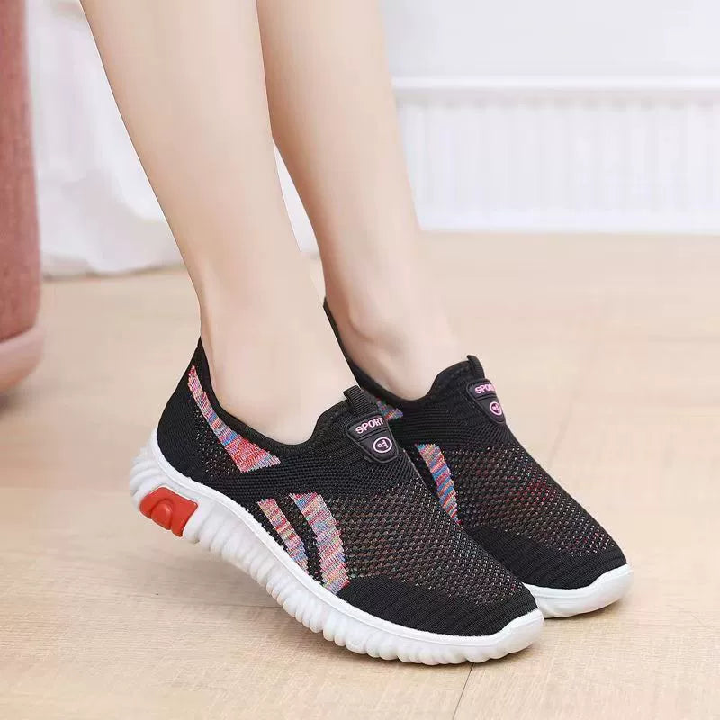 Zapatos Planos Tejido Transpirable Aura Camino Serenidad, Alivio Inmediato y Postura Saludable