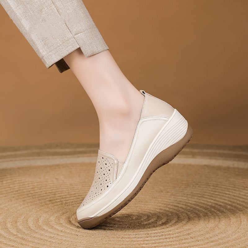 Zapato Casual Cuero Suave Aura Camino Serenidad, Comodidad y Soporte Todo el Día