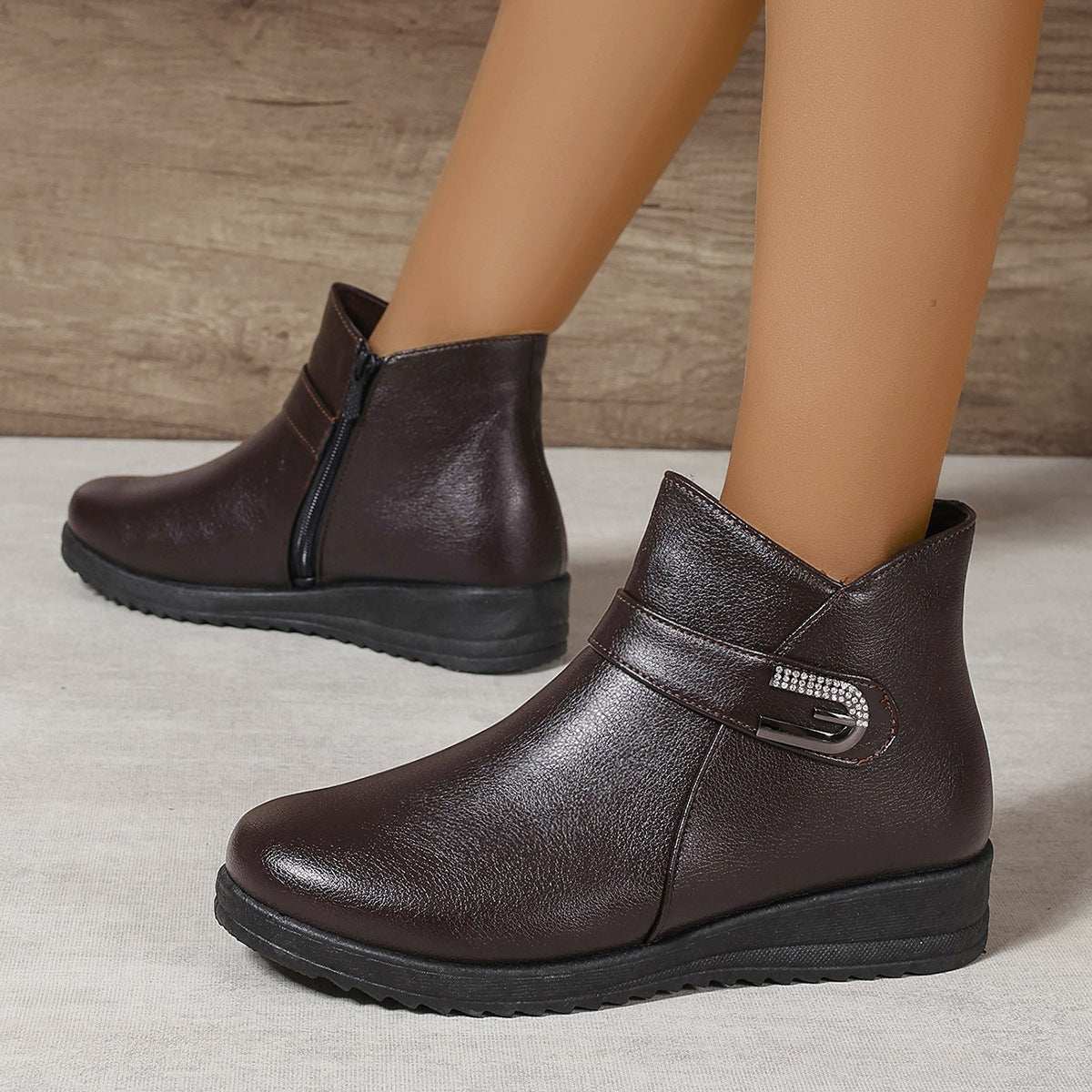 Botas Ortopédicas Cuero Suave Aura Camino Serenidad, Máximo Confort y Soporte Diario