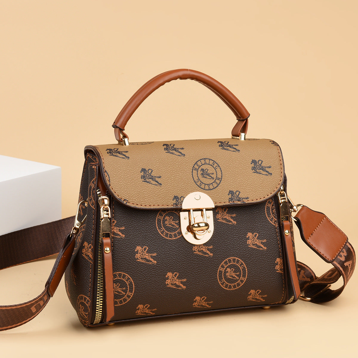 Bolso Casual Tejido Impermeable Prisma Horizonte Calma, Orden y Estilo en Cada Salida