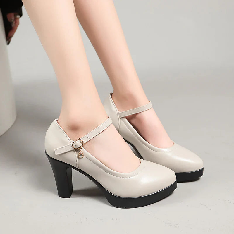 Tacones Altos Plataforma Ergonómica Prisma Serenidad Selene, Elegancia y Confort sin Dolor