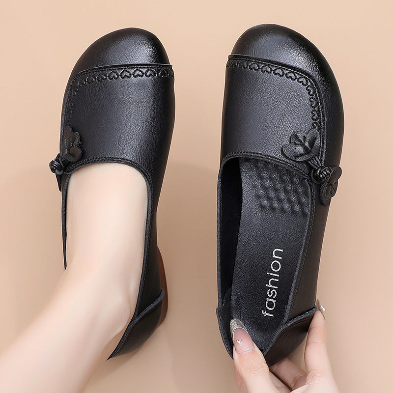 Sandalias Planas Cuero Suave Travesía Calma Horizonte, Comodidad Anatómica Todo el Día