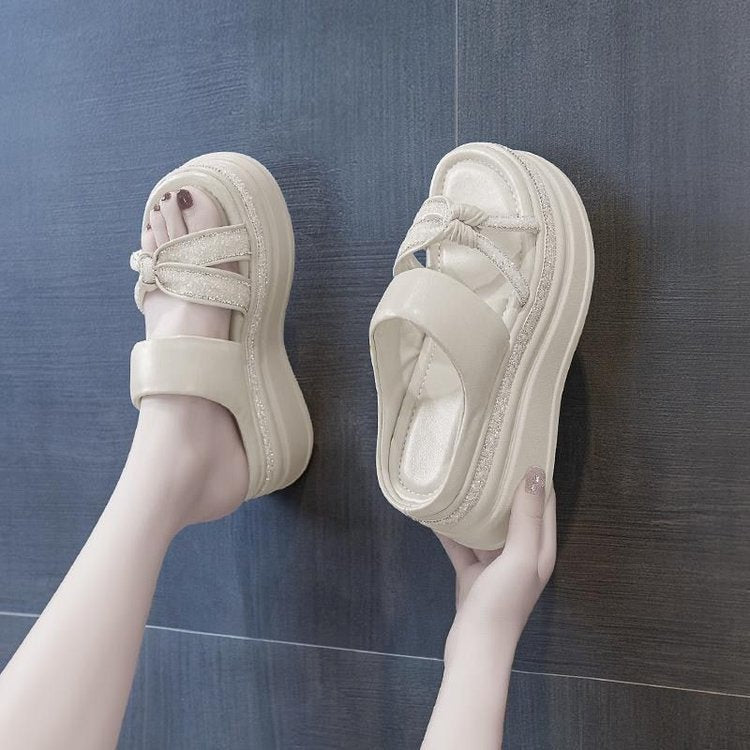 Sandalias de Tacón Plataforma Ergonómica Prisma Serenidad Atlántico, Elevación Sin Dolor Todo el Día