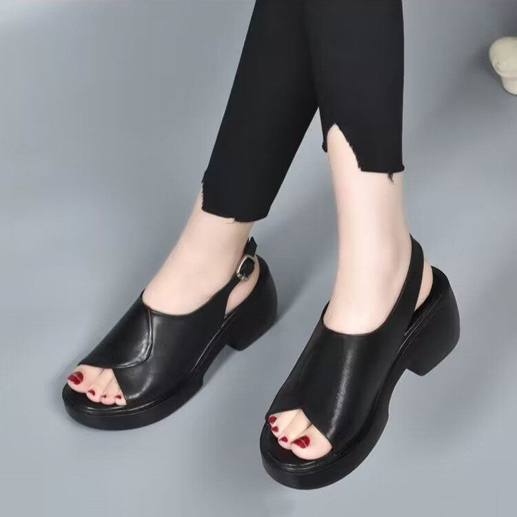 Sandalias de Cuña Espuma Viscoelástica Travesía Serenidad Urban, Comodidad Sin Dolor Todo el Día