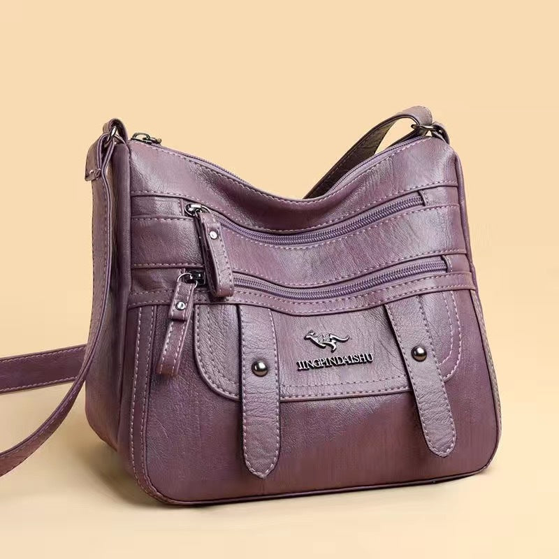 Bolso Casual Cuero Genuino Nube Prisma Horizonte, Capacidad y Elegancia para tu Día a Día
