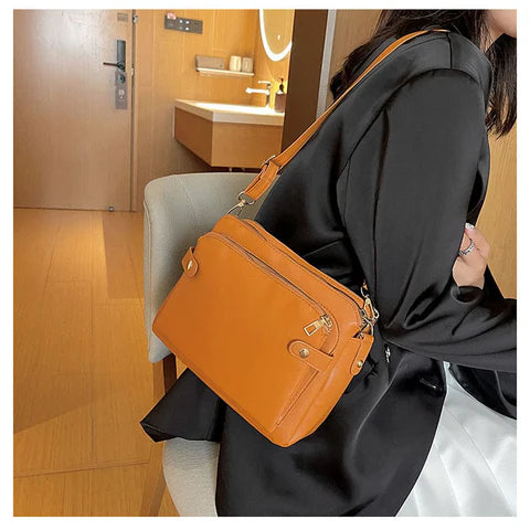 Bolso Casual Cuero Horizonte Prisma Jazz, Estilo y Organización Sin Límites