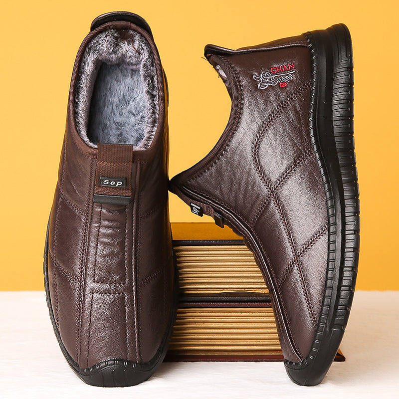 Zapato Ortopédico Cuero Suave Cumbre Calma Vitalidad, Alivio Superior y Calidez Todo el Día