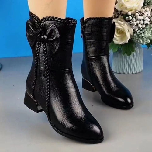 Botas de Invierno Piel Aterciopelada Eclipse Aurora Serenidad, Calidez y Elegancia en Días Fríos