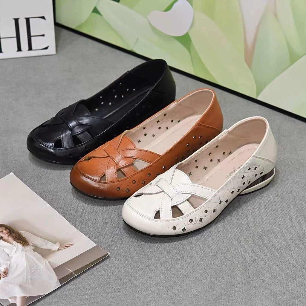 Zapato Ortopédico Cuero Suave Aura Camino Serenidad, Alivio Inmediato y Postura Saludable