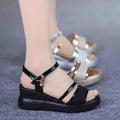 Sandalias de Cuña Cuero Suave Eclipse Gaia Camino, Postura Saludable y Comodidad Todo el Día