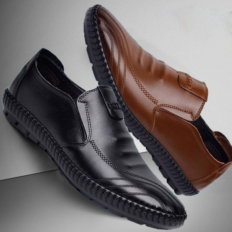 Zapato Casual Cuero Suave Aura Jazz Camino, Confort Ortopédico Todo el Día