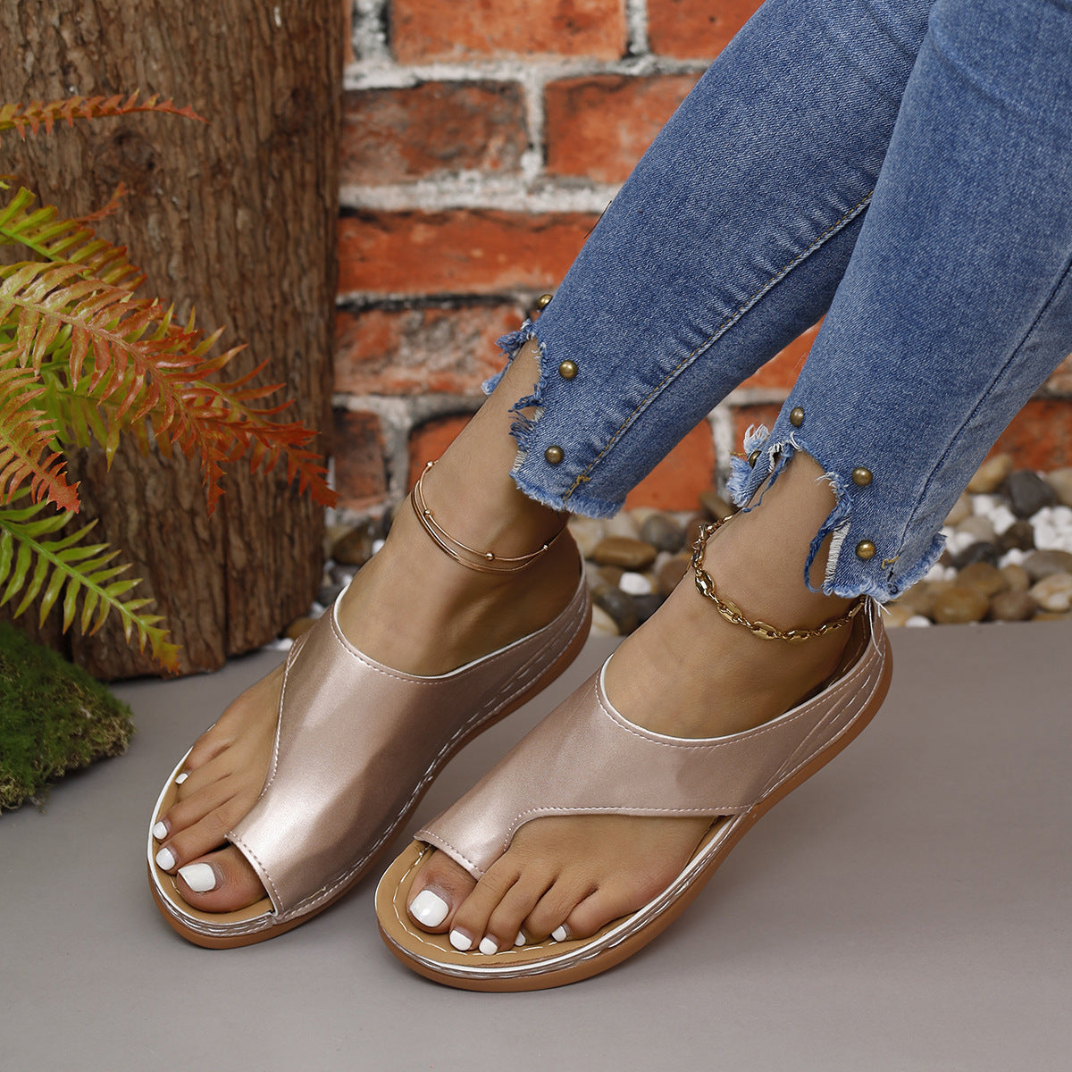 Sandalias de Cuña Suela Acolchada Mar Selene Calma, Comodidad Todo el Día