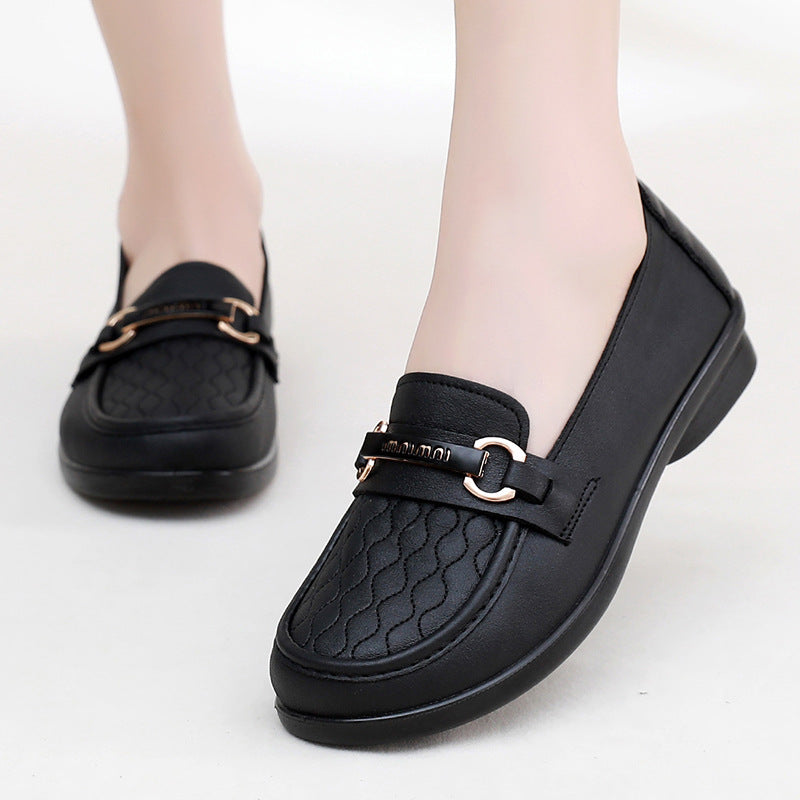 Zapato Ortopédico Cuero Suave Aura Camino Serenidad, Alivio para Fascitis y Dolor de Talón