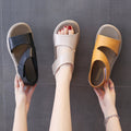Sandalias Planas Cuero Suave Esencia Aurora Camino, Confort y Estilo Todo el Día